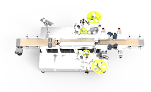 雙面兼圓瓶不干膠貼標機