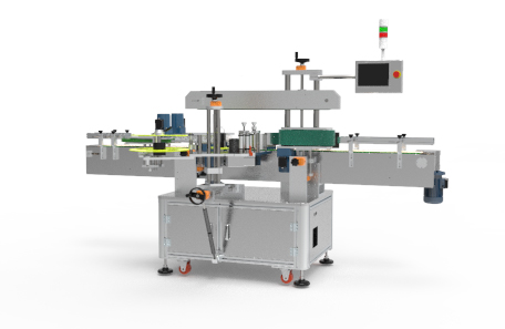 橄欖油單標(biāo)側(cè)面貼標(biāo)機